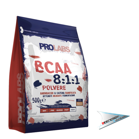 Prolabs-BCAA 8:1:1 POWDER (Conf. busta 500 gr)   Arancio  